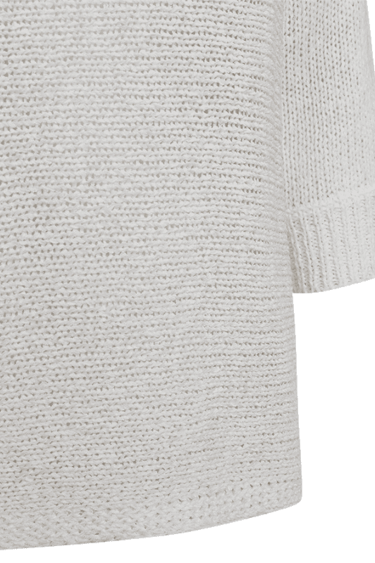 FreeQuent Tapper pullover | Hvid fin strik