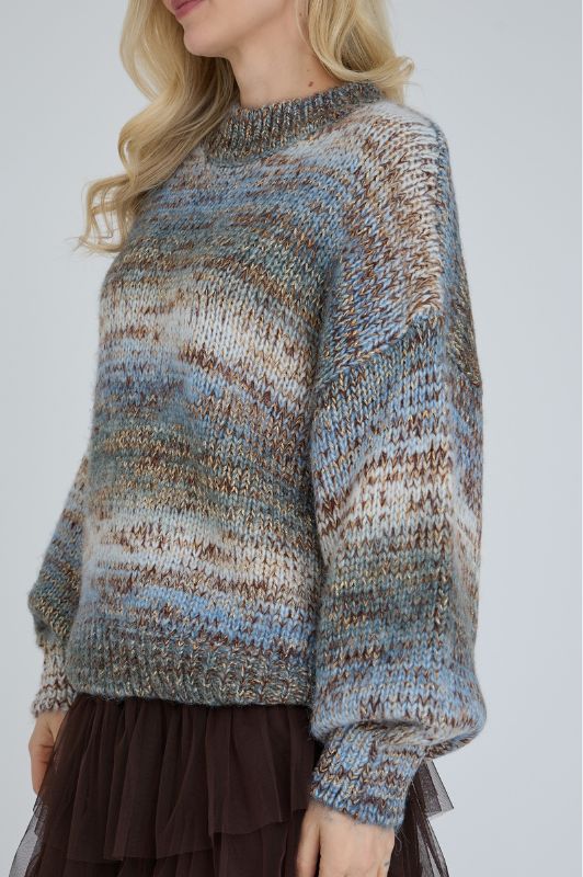 A-View Glitta knit pullover I Cool meleret strik med lurex garn
