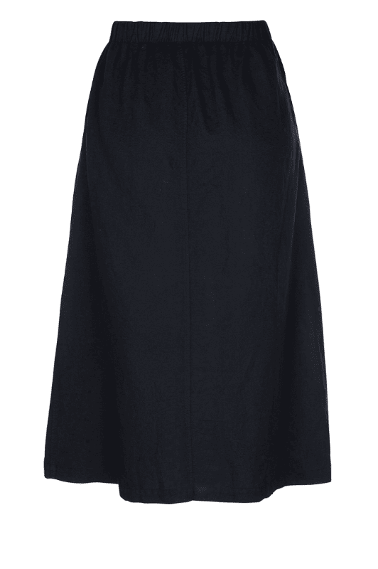 Luxzuz Sardia Skirt  | Cool lang sort hørnederdel