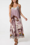 Studio West dress I Smuk printet stropkjole i rosa nuancer