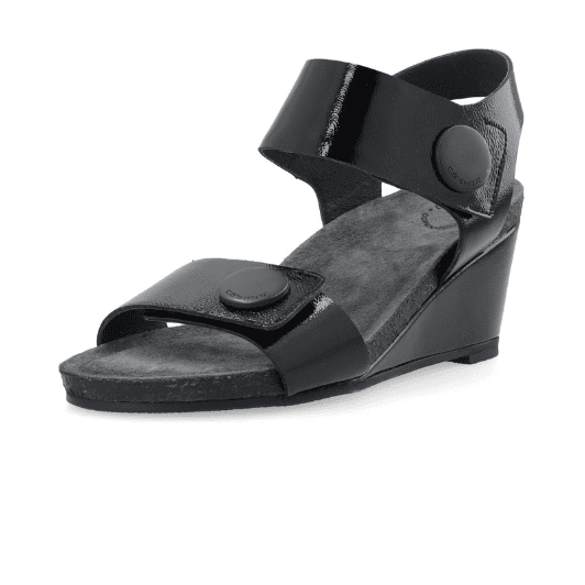 Cashott Casalberta skind sandal I Sort lak