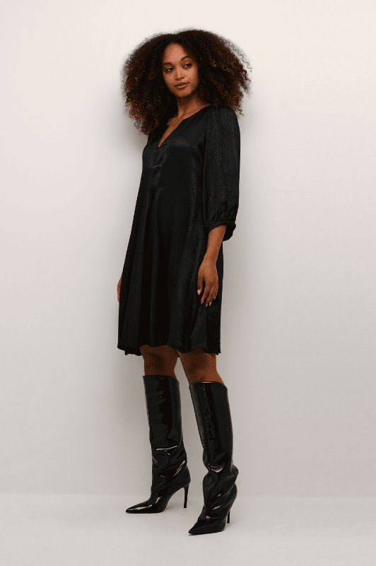 Karen By Simonsen Indie Dress | Tunikakjole sort snake print