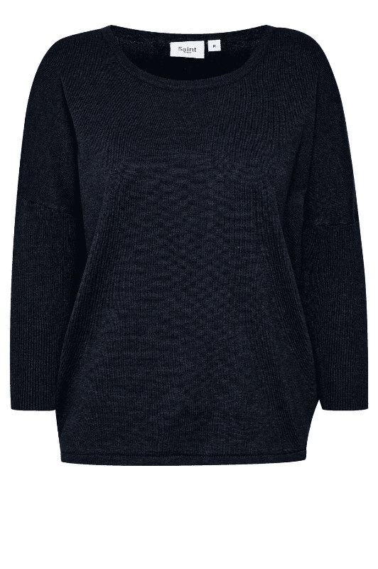 Saint Tropez Mila strik I Pullover i navy