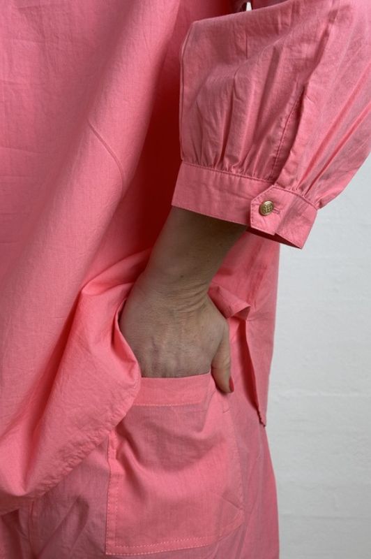 Gaspar Oslo shirt I Cool bluse med lommer i pink
