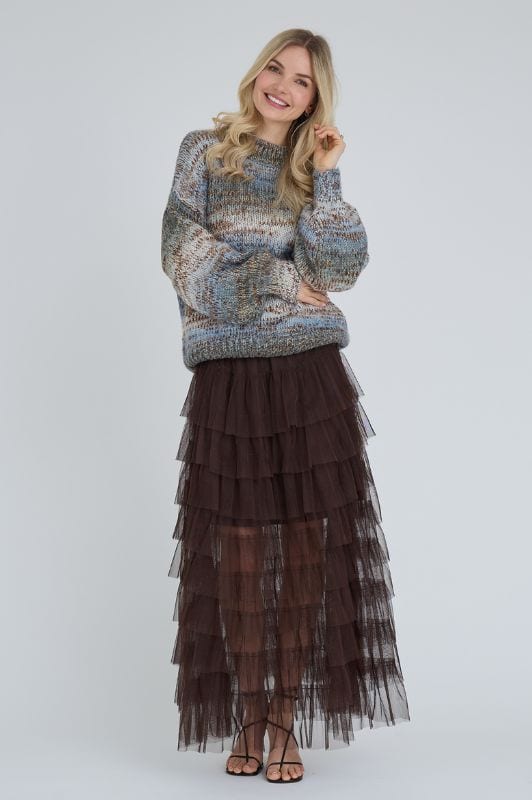 A-View Glitta knit pullover I Cool meleret strik med lurex garn
