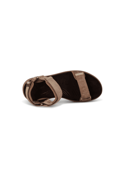 Woden Line sandal | Heritage caramel brun Natural Soft sål