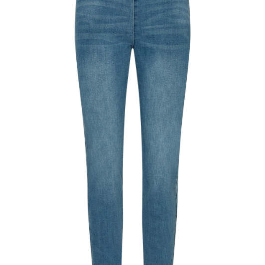 FreeQuent Shantal Power bukser |Smarte denim blå bukser |