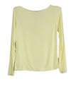 OM-HU Bello bluse | Langærmet t-shirt med cashmere i gul I Dresslab