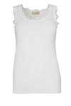 Ofelia Issa Top | Ribbet blondetop creme
