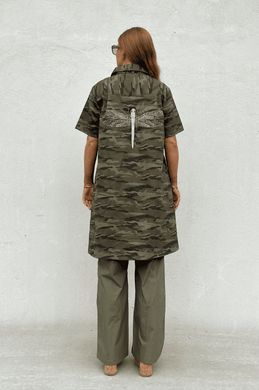 PRE ORDER Gaspar Nice camo dress | Cool camouflage kjole