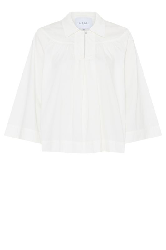 La Rouge Vilma shirt | Basic skjorte med feminint look hvid