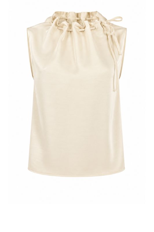 Tooday Aya top I Snow white top i satinlook I Dresslab