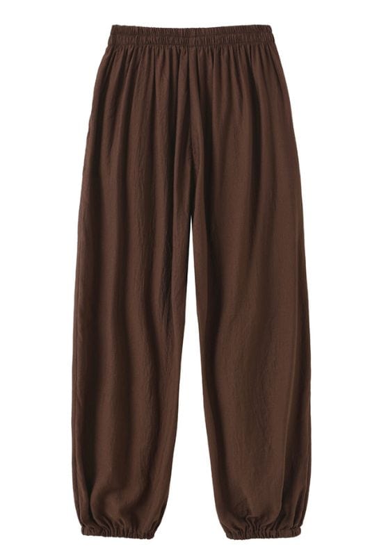 Luxzuz Adolphi pant | Brune bukser med elastiktalje