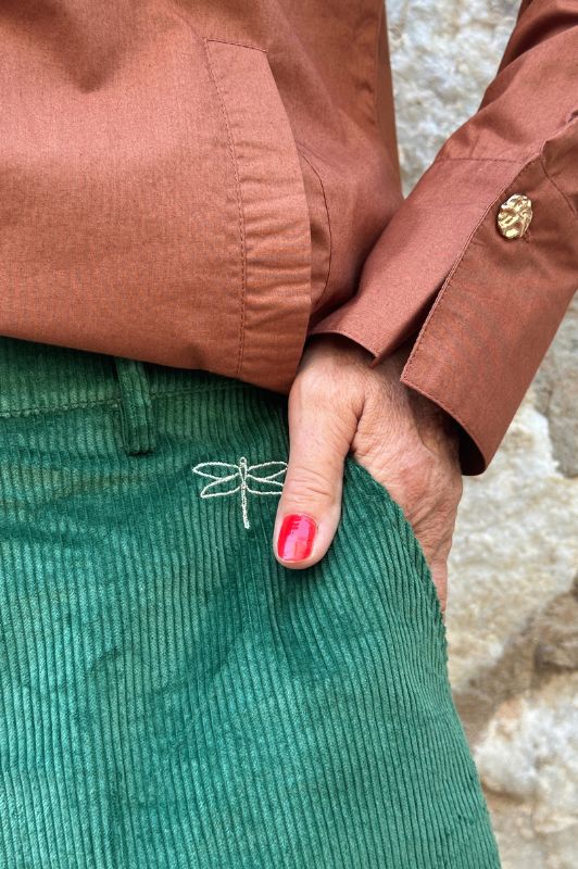 Gaspar Colorado corduroy pant |  Fløjlsbuks i grøn