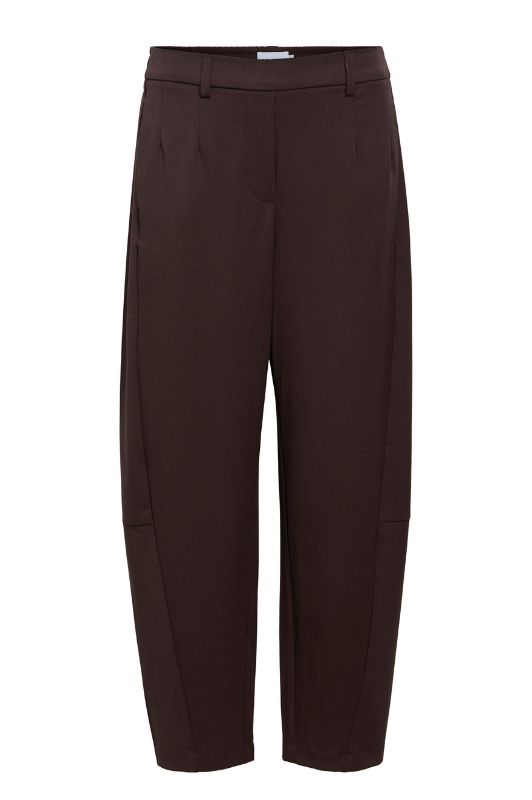 Object Lisa barrel pant mørkebrun L32 I Dresslab