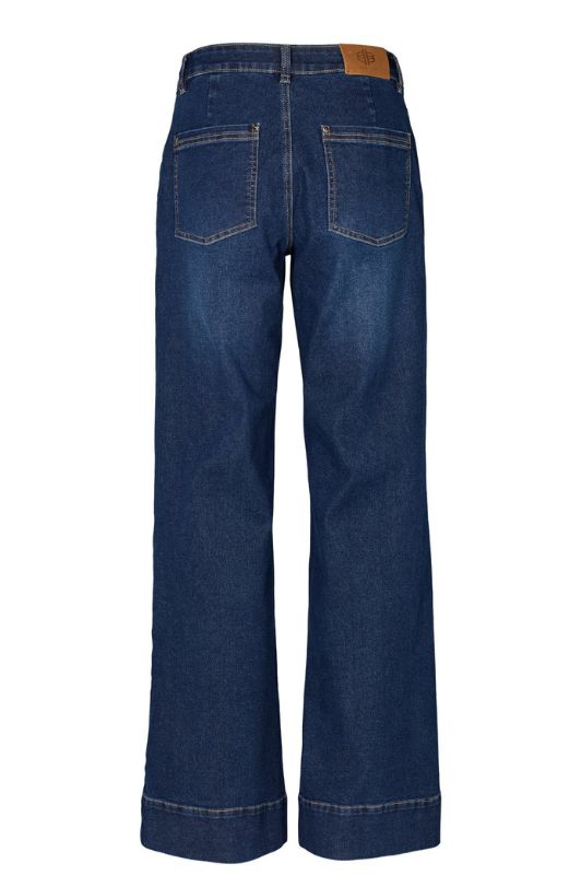 Prepair Malia | Jeans med viddeben i flot denimblå vask L30 I Dresslab