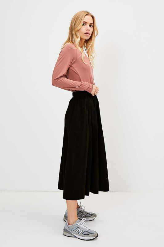 La Rouge Vilma skirt nederdel | Poplin nederdel sort