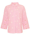 Ofelia Melia bluse lyserød med broderi