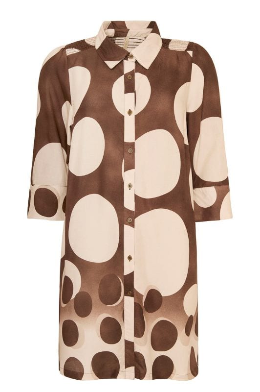 Ofelia Odette tunika I Prikket brun tunic i viskose I Dresslab