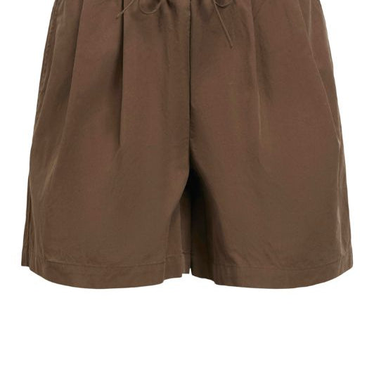 Object Berta chokoladebrun poplin shorts I Dresslab