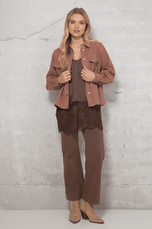 Prepair Daniela I Denim skjorte i vintage rose