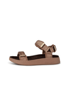 Woden Line sandal | Heritage caramel brun Natural Soft sål