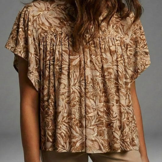 Marc Lauge Bali Emma bluse i smukt print I Dresslab