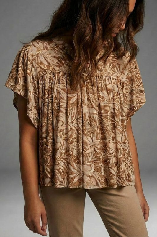 Marc Lauge Bali Emma bluse i smukt print I Dresslab