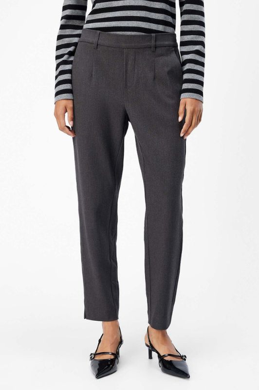Object Lisa slim pant |  Bestseller buks i gråmelange