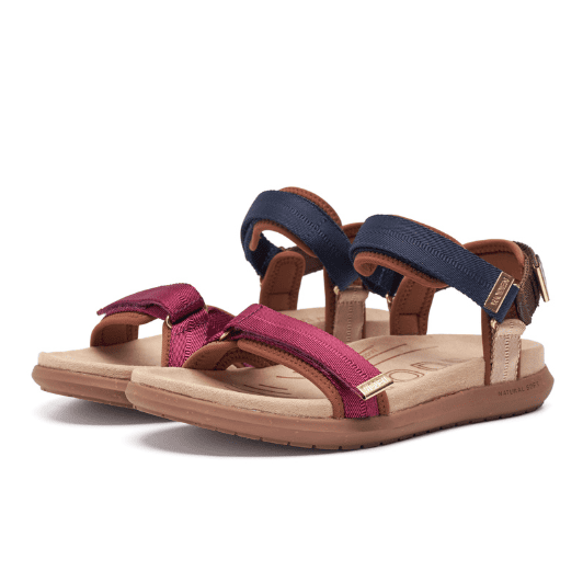 Woden Line lite | Berry multi damesandal I Perfekt pasform til alle fødder