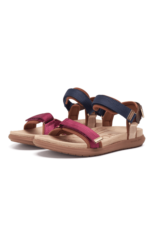 Woden Line lite | Berry multi damesandal I Perfekt pasform til alle fødder