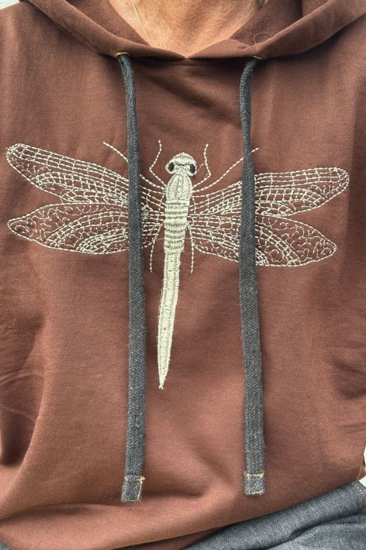 Gaspar Haiti sweat I Cool top med guldsmed applikation I Nougat brun