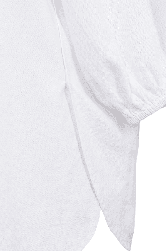 Freequent Lava shirt | Feminin hørbluse i hvid I Dresslab