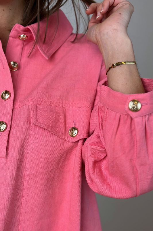 Gaspar Rio dress | Cool kjole med broderi i koral