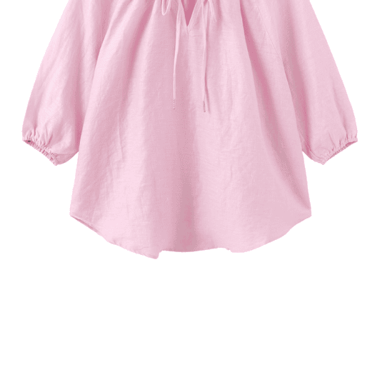 Luxzuz Cicilian hørbluse i pink I Dresslab