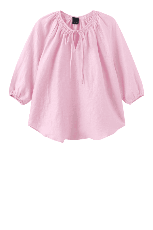 Luxzuz Cicilian hørbluse i pink I Dresslab