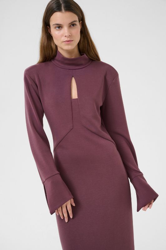 Karen By Simonsen Brittany dress | Langærmet maxikjole i bordeaux