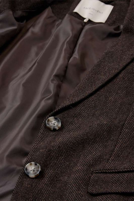 Freequent Zango jacket I Mørkebrun og sortmønstret blazer
