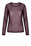 Luxzuz Segberg mesh t-shirt I Klassisk bordeaux