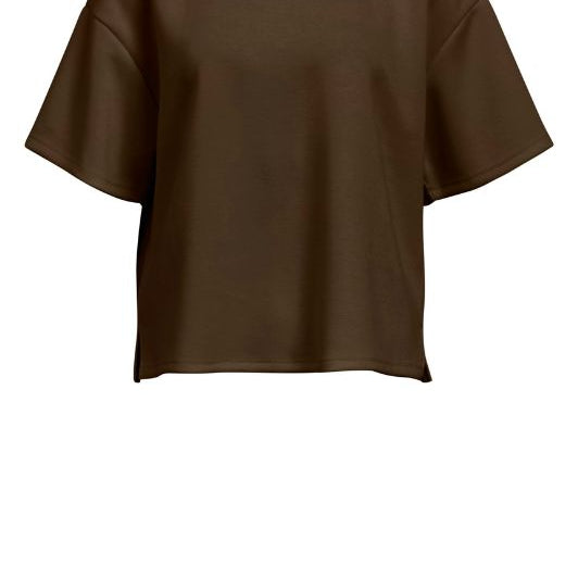 Object Andrea brun boxy t-shirt I Dresslab
