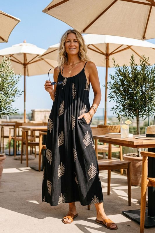 Prepair Merle dress | Sort lækker sommerkjole med stropper I Dresslab