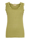 Ofelia Issa Top | Ribbet blondetop khaki