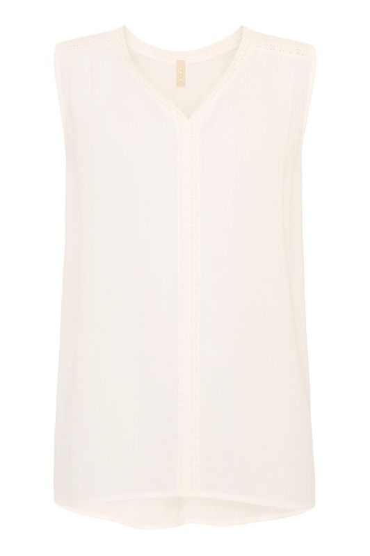 Ofelia Agnes Top | Fin hverdagstop i offwhite I Dresslab