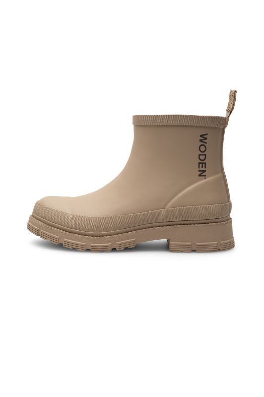 WODEN Alison warm waterproof | Sandfarvet cool gummistøvle med foer