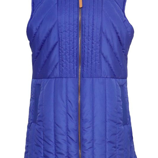 Ofelia Trix vest | Quiltet denimblå vest