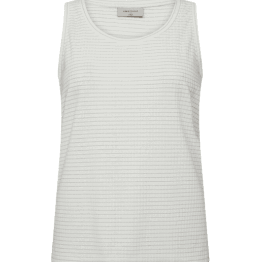 FreeQuent Ame top | Hvid tank top| Med glimmer tråd
