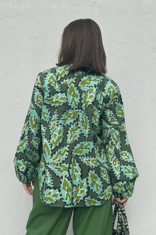 Gaspar Læsø shirt I Cool bluse i autumn print