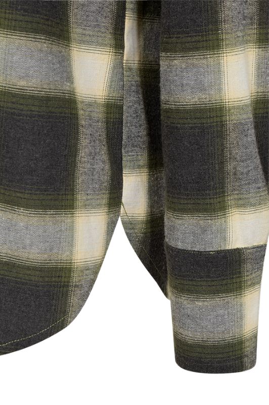 Freequent Erino shirt I Grøn ternet bomuldsskjorte