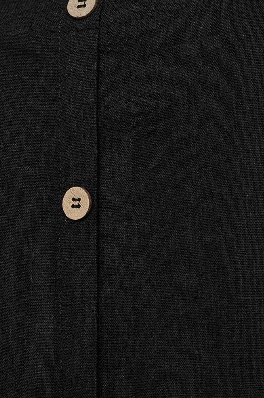 Freequent Lava U dress | Ærmeløs hørkjole i sort I Dresslab