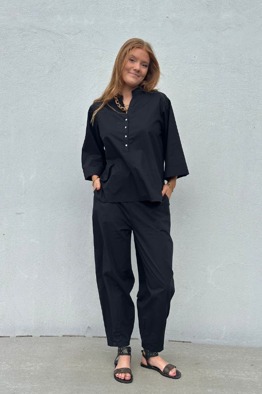 Gaspar Colorado pant  | Poplin buks i sort